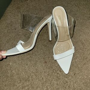 Elegant White Stiletto Heels